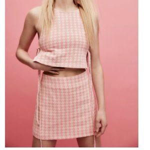 HOUNDSTOOTH TOP & SKORT Set